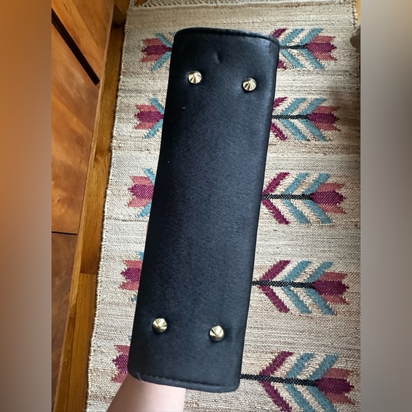 Lizzie Fortunato Pronto Purse Evil Eye and Heart Satin Black - Picture 3 of 4